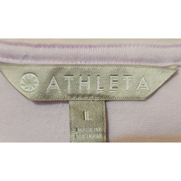 ATHLETA WOMEN'S BLUSH PINK T-SHIRT TOP TANK SIZE L #956 - Picture 7 of 9